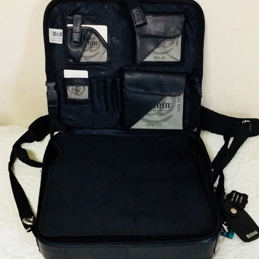 NEW!!! CONVERTIBLE! Laptop Briefcase REAL Leather
